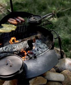 Cowboy Fire Pit Grill Side Table