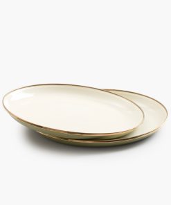Enamelware 2-Tone Dining Collection - Olive Drab