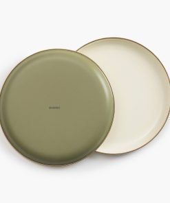 Enamelware 2-Tone Dining Collection - Olive Drab