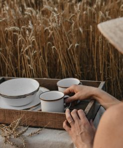 Enamelware Dining Collection - Eggshell