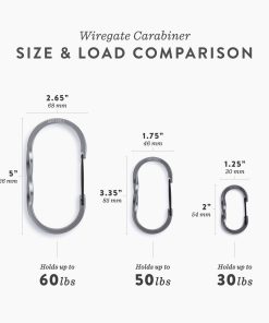 Wiregate Carabiners - 3 Sizes